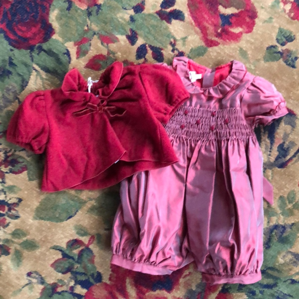 Italian Baby Romper and sweater New with tags